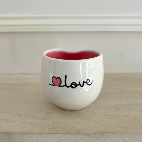 Tasse Love en faïence faite main - Casa Nomade