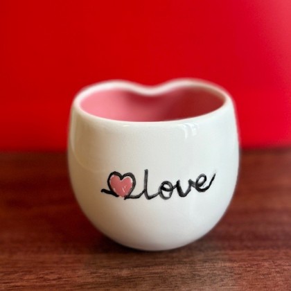 Tasse Love en faïence faite main - Casa Nomade
