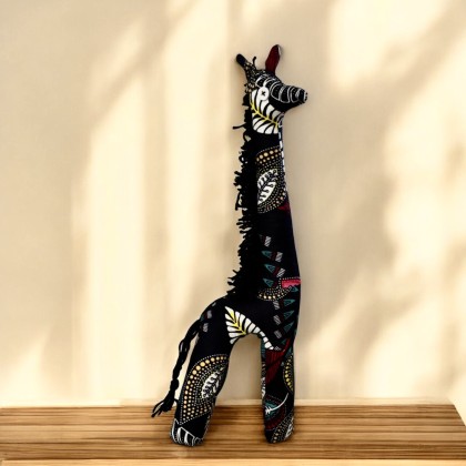 Peluche girafe en wax Petra