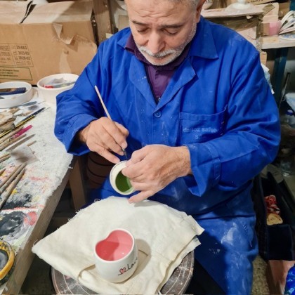Tasse en faïence Rêve faite main - Casa Nomade