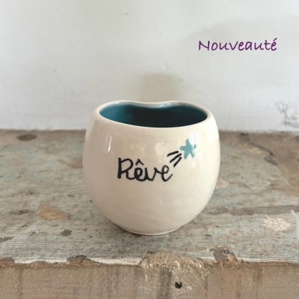 Tasse en faïence Rêve faite main - Casa Nomade