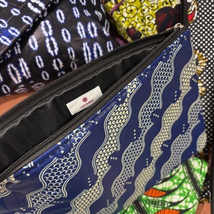 Pochette zippée en wax Duus - Casa Nomade