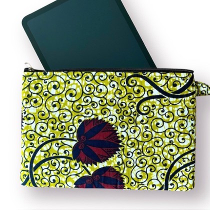 Pochette zippée en wax Wër - Casa Nomade