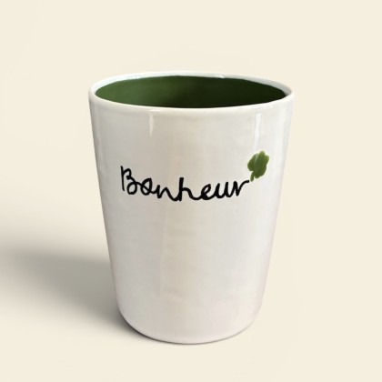 Mug Bonheur en faïence fait...
