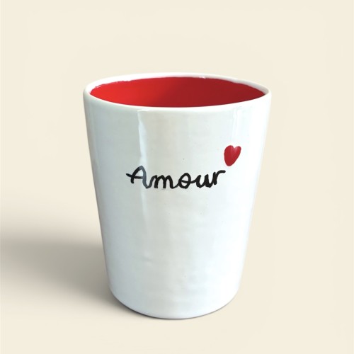 Mug Amour en faïence fait main - Casa Nomade