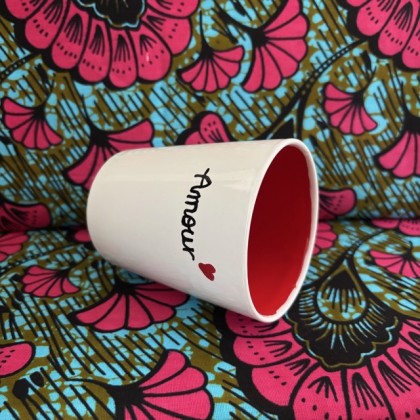 Mug Amour en faïence fait main - Casa Nomade