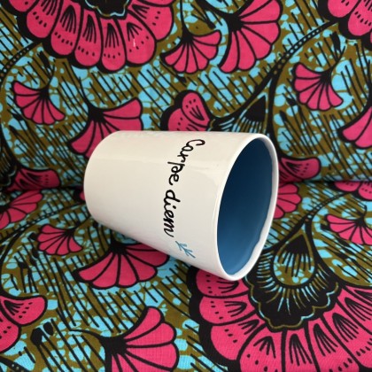 Mug Carpe Diem en faïence fait main - Casa Nomade