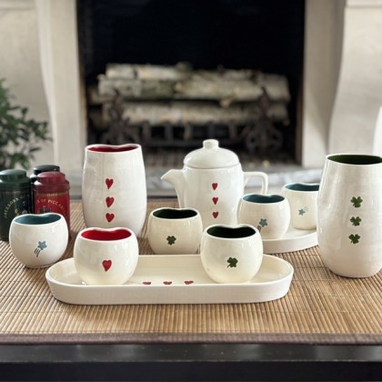 Tasse Coeur en faïence faite main - Casa Nomade