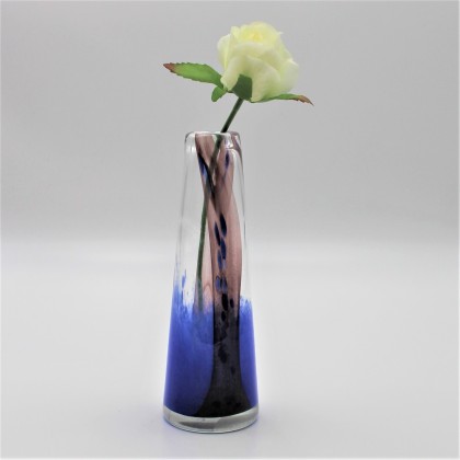 Vase soliflore en verre soufflé bicolore fait main - Casa Nomade
